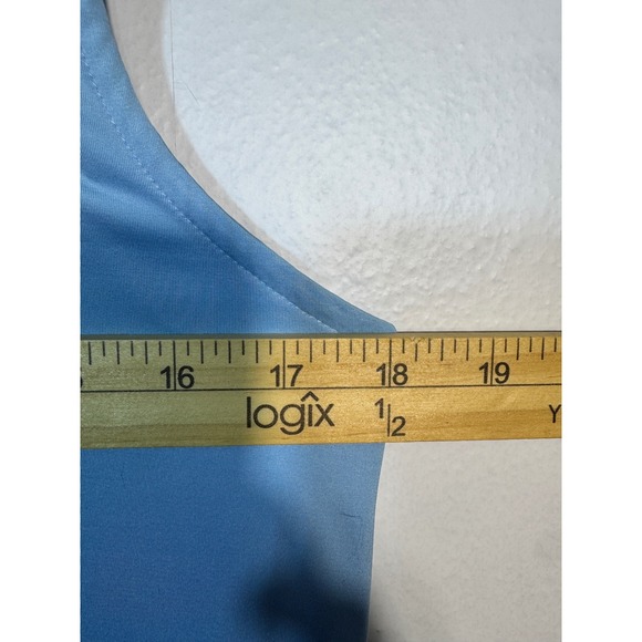 Byrdie Golf Sleeveless Blue Zip Pleated‎ Dress Sz M Tennis Pickleball Activewear - Picture 8 of 12